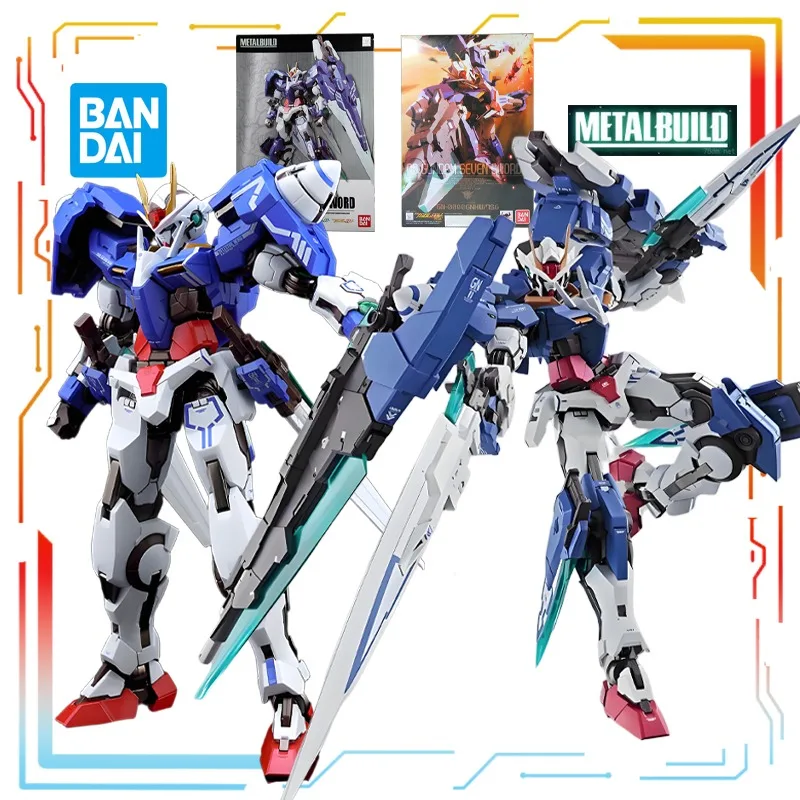 

Bandai оригинальная металлическая фигурка BUILD Mech, готовая продукция серии 00, семь мечей Gundam, экшн-фигурка, модель игрушки, подарки для мальчиков
