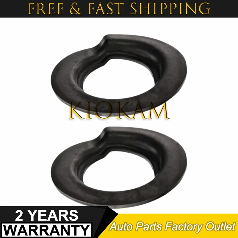 2PCS Rear Suspension Spring Lower Pad Rubber MR418047 For Mitsubishi Montero Pajero 3 4 MK3 MK4 V60 V80 V73 V77 V78 V93 V97 V98