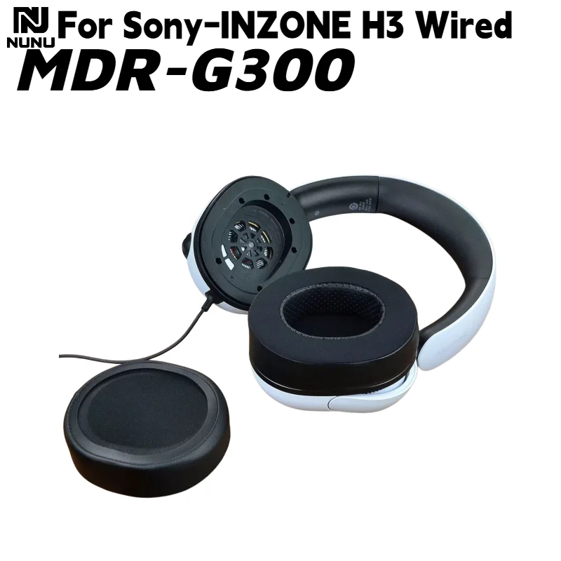 

NUNU Replacement Soft Memory Foam Mesh/Ice gel/Flannel Ear Pads For Sony-INZONE H3 / MDR-G300 Wired Headphones repair parts