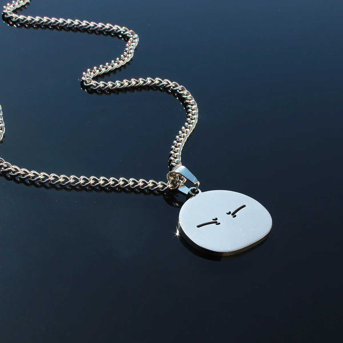 That Time I Got Reincarnated As A Slime Necklace Woman Anime Bridal Necklaces Chain Pendant Jewelry Silver Color Metal Collares