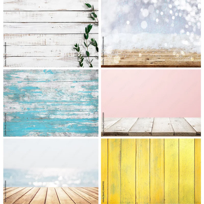 

Photorealistic Fabric Colored Retro Wooden Planks Portrait Photography Backdrops For Photo Studio Background Props RU-04