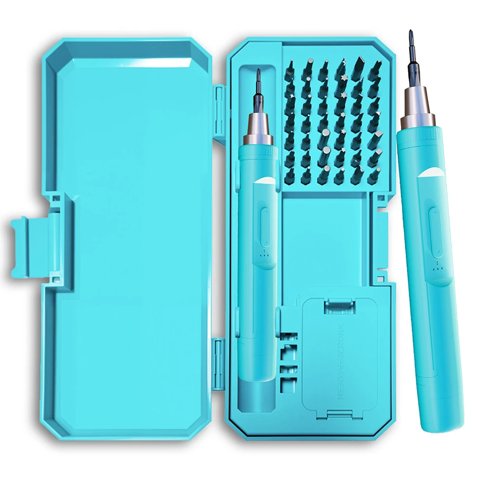 Portable 42in1 Electric Screwdriver Set with High Torque Motor and Ergonomic Handle for Precision Repair Tasks