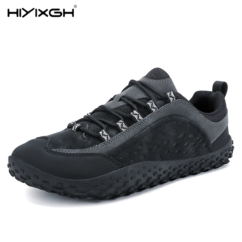 

Модные унисекс широкие туфли с дышащей сеткой, мужские босиком, туфли с широким носком, новые кроссовки на плоской подошве с мягкой подошвой с нулевым носком, большой размер