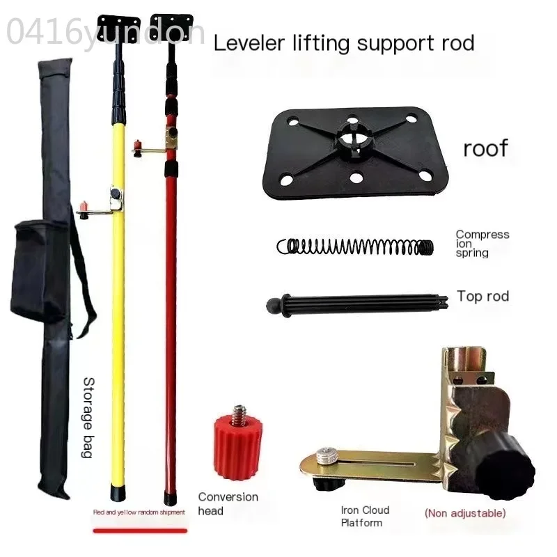 

Line Leveler Telescopic Pole Aluminum Alloy Adjustable Lift Extend Bracket Holder Stand Support For 1/4''5/8'' Laser Level 3-4M