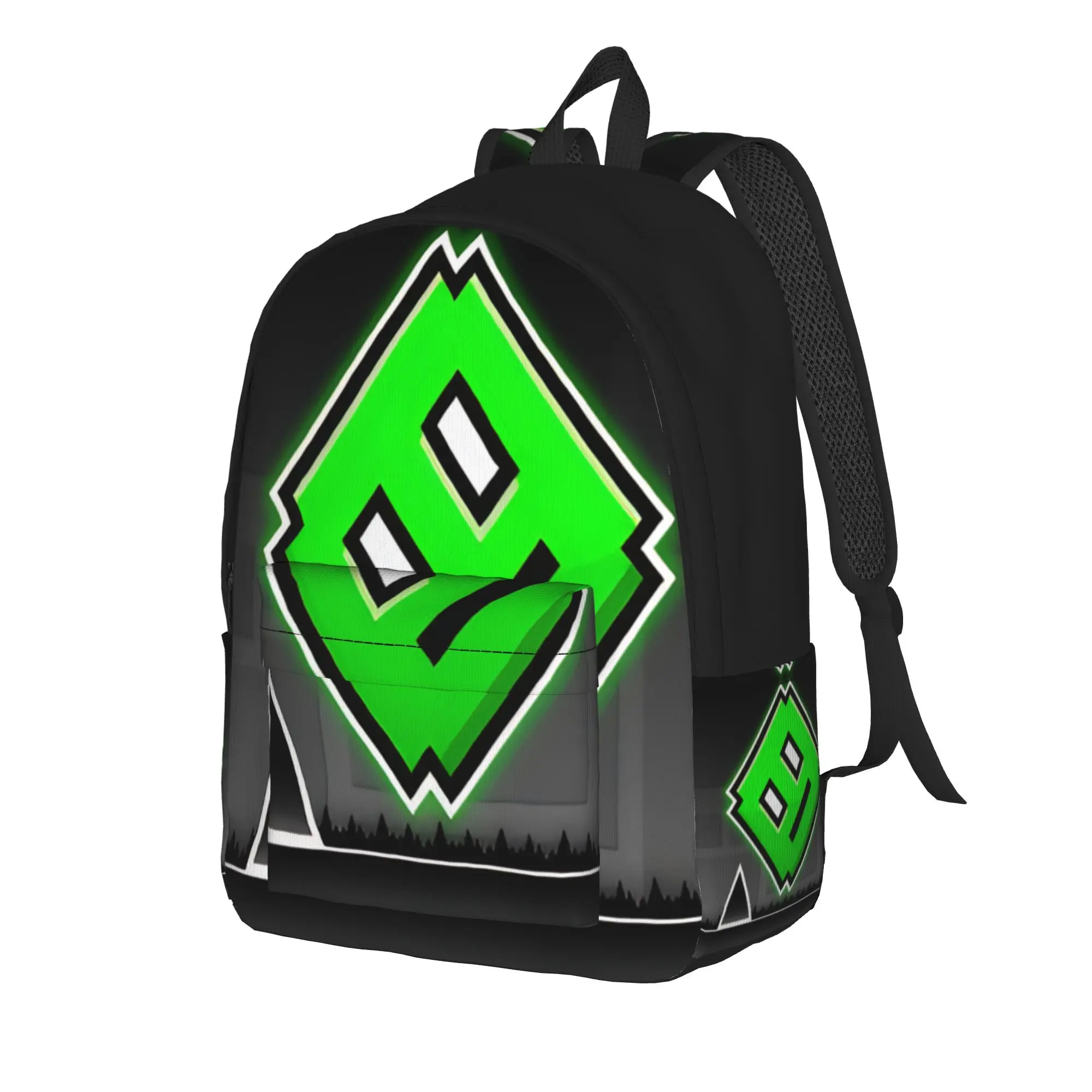 Geometry Cube game Backpack for Men Women Teenage High School Work Daypack  Laptop Computer Shoulder Bag Outdoor