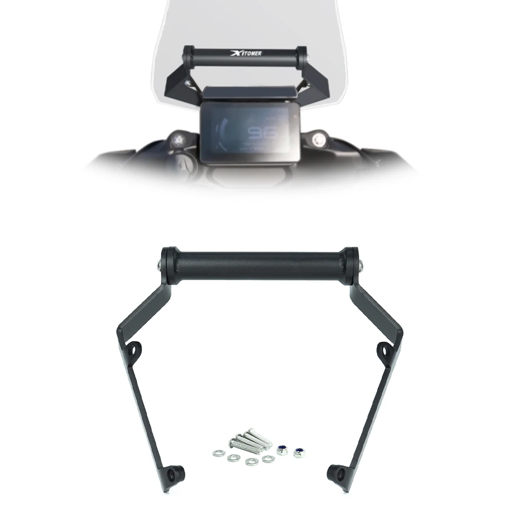 

For Benelli TRK 702 TRK 702X 2023 2024 2025 Motorcycle Aluminum GPS Navigation Mount Pate Bracket Phone Stand Holder Support