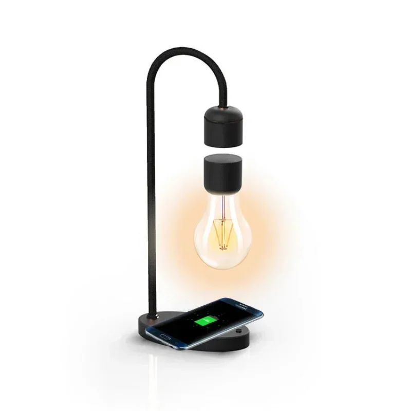 innovative desk magnetic levitating table lamp wireless phone chargers