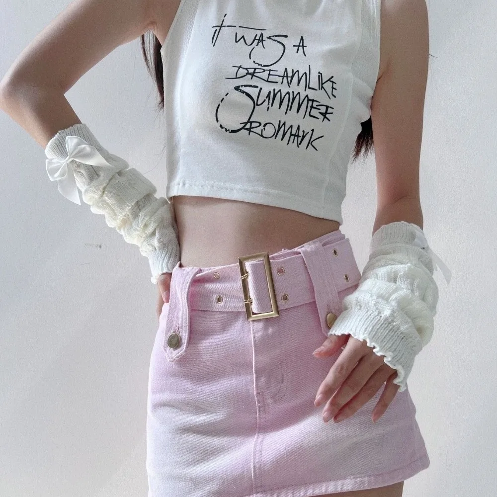 Fashion Long Arm Warmer Gloves Knitted Cold Proof Warm Arm Sleeve Cute Bow Fingerless Gloves Autumn Winter