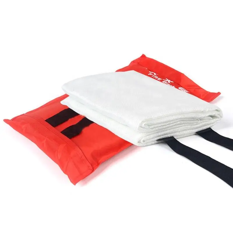 1M x 1M Safety Fire Blanket Fiberglass Emergency Survival Fire Shelter Extinguisher Flame Retardant Protection For Kitchen