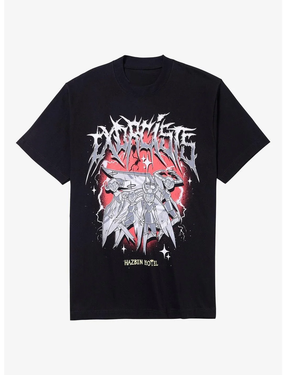 تي شيرت Hazbin Hotel Vox Solo المعدني لعام 2026 يمكن ارتداؤه من قبل الرجال والنساء مع قمصان عصرية بأكمام قصيرة من القطن الخالص #3