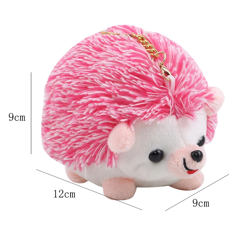 Porte-clés hérisson en peluche, jouet Animal en peluche, Animal en peluche, fourrure de voiture, Anime, cadeaux pour femmes, jouets pour filles