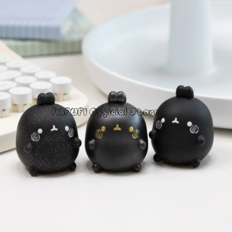 THE BLACK MOLANG Rabbit Limit Blind Box Toys Doll Cute Anime Action Figure Ornaments Figurines Dolls Desktop Decor Collectibles