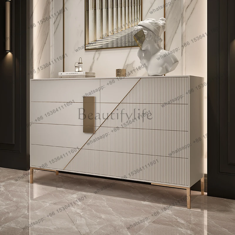 

Итальянский минималистичный шкаф с восемью ведрами, светильник для хранения в спальне, роскошный современный входной шкаф