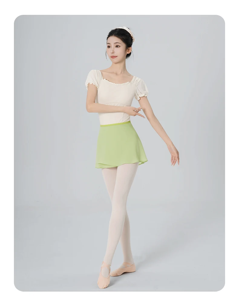 Tanzröcke für Frauen und Mädchen, Schnür-Wickelrock für Ballett, Ballerina-Tanzröcke, Weiche Polyester-Ballett-Kurzröcke für Erwachsene und Jugendliche – Detail 9