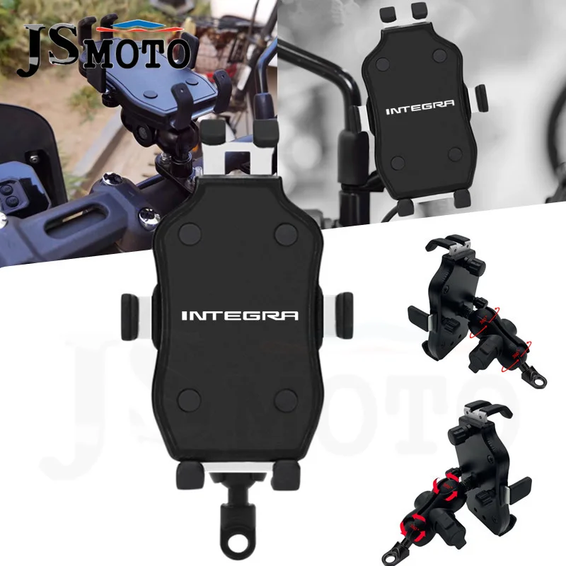 

For HONDA INTEGRA 750D 750C 750T integra NC750D Universal Handlebar 360 Rotatabl Anti-drop Mobile Phone Holder GPS Stand Bracket