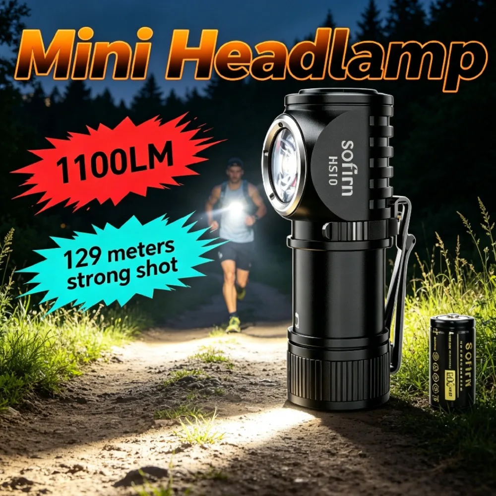 ミニデュアルユースヘッドランプ-ポータブルハンドヘルドヘッドウェアled懐中電灯-アウトドアキャンプ-ハイキング-夜間歩行-緊急照明用