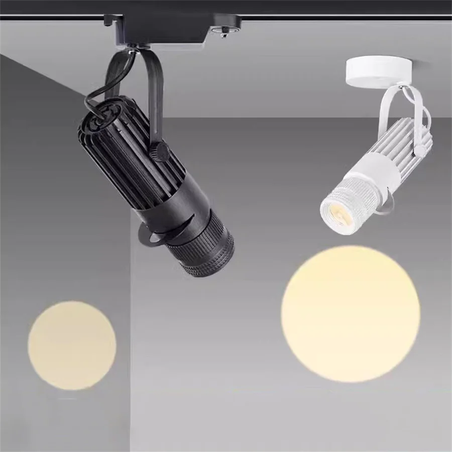 

Zoomable Led Track Light 7W 12W 15W COB Led Ceiling Spotlight Focus Rotating LED Track Spotlight for Shop Clothing Store Decor