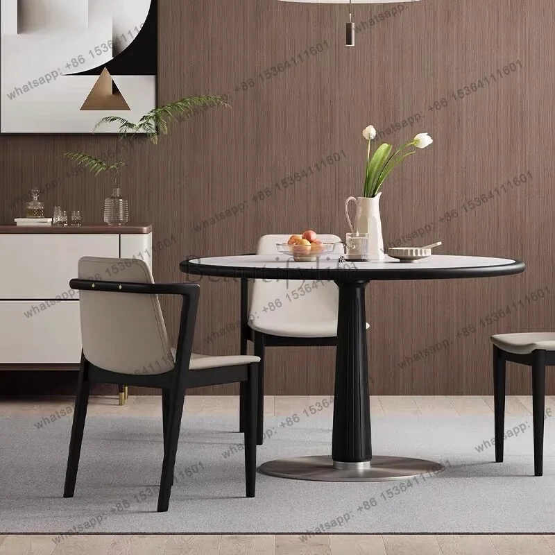 Factory Direct Sales Party White Dining Tables Small Space Minimalist Restaurant Round Kitchen Tables Italian Modern Mesas De Co