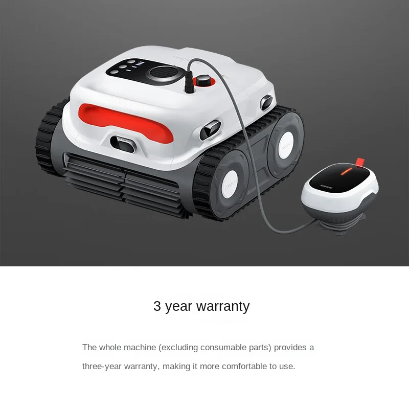 Intelligent Wireless Swimming Pool Cleaning Robot, Home Small Turtle Cleaning Machine, Suction , White Color