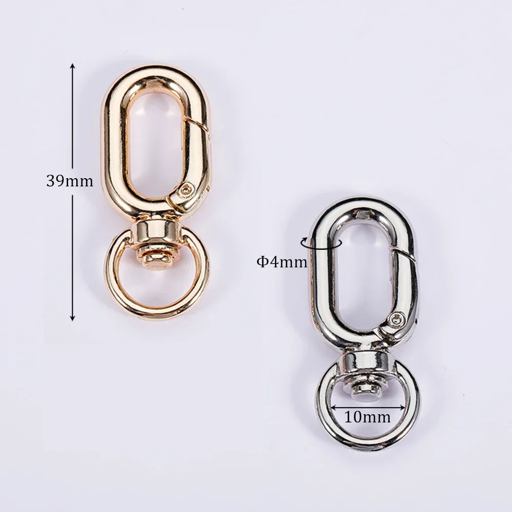 100pcs Swivel Clasps O Rings Alloy Metal Lanyard Snap Hooks Clip Hook for Keychain Bag Key Rings Jewelry Making Crafting Sewing