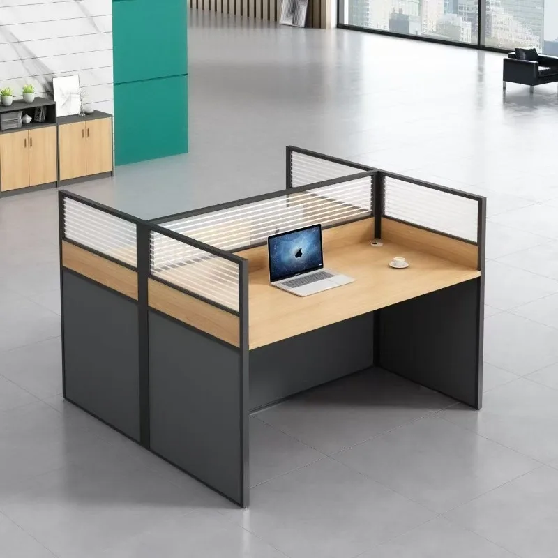 Office screen workstation single partition desk, financial staff desk, company employee card space computer desk