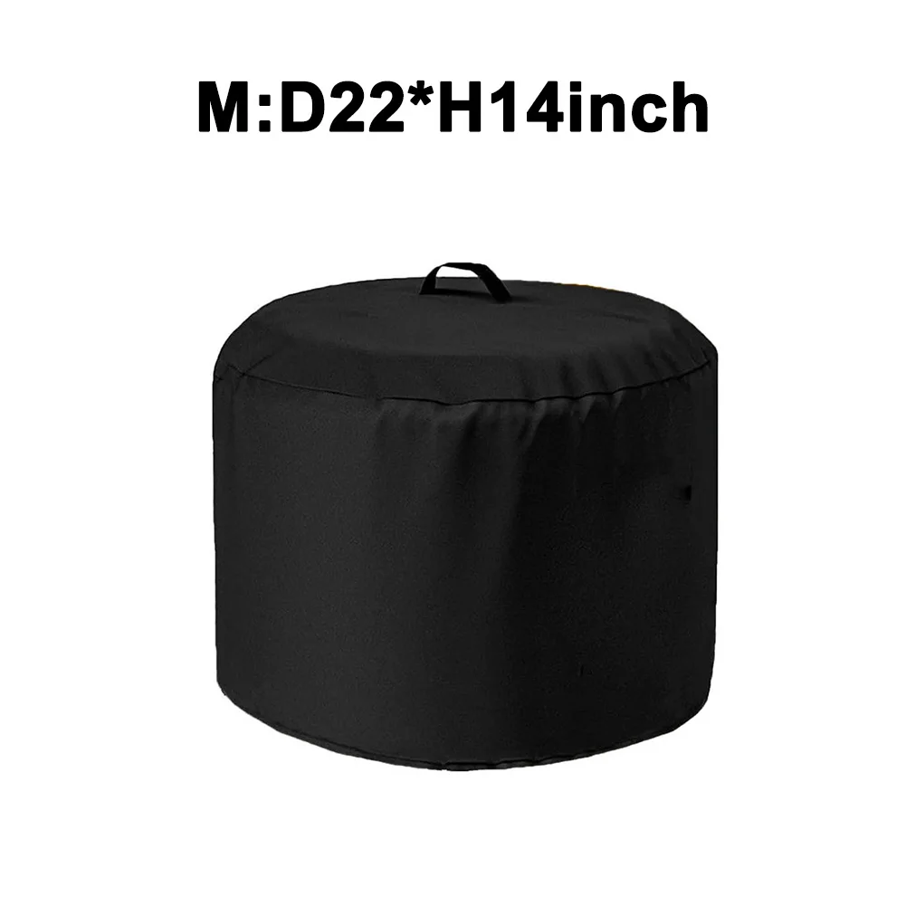 Round Fire Cover Waterproof with Windproof Adjustable Cords Made from Tear-Resistant Fabric for Outdoor Protection