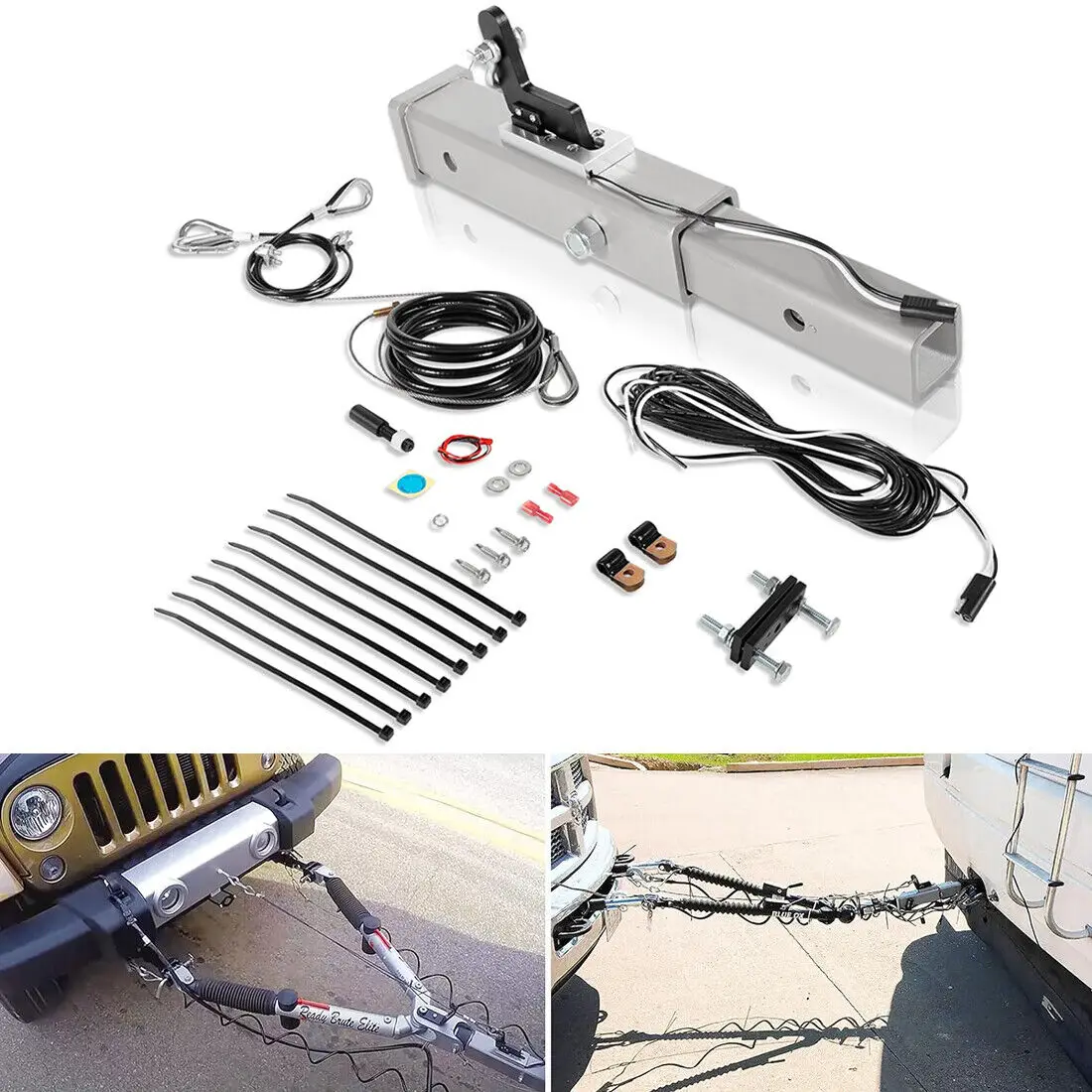 

RB4000 Receiver Style All-in-One Trailer Auxiliary Brake System for 2" Hitch for Various Types of Trailers with 2-inch Receivers