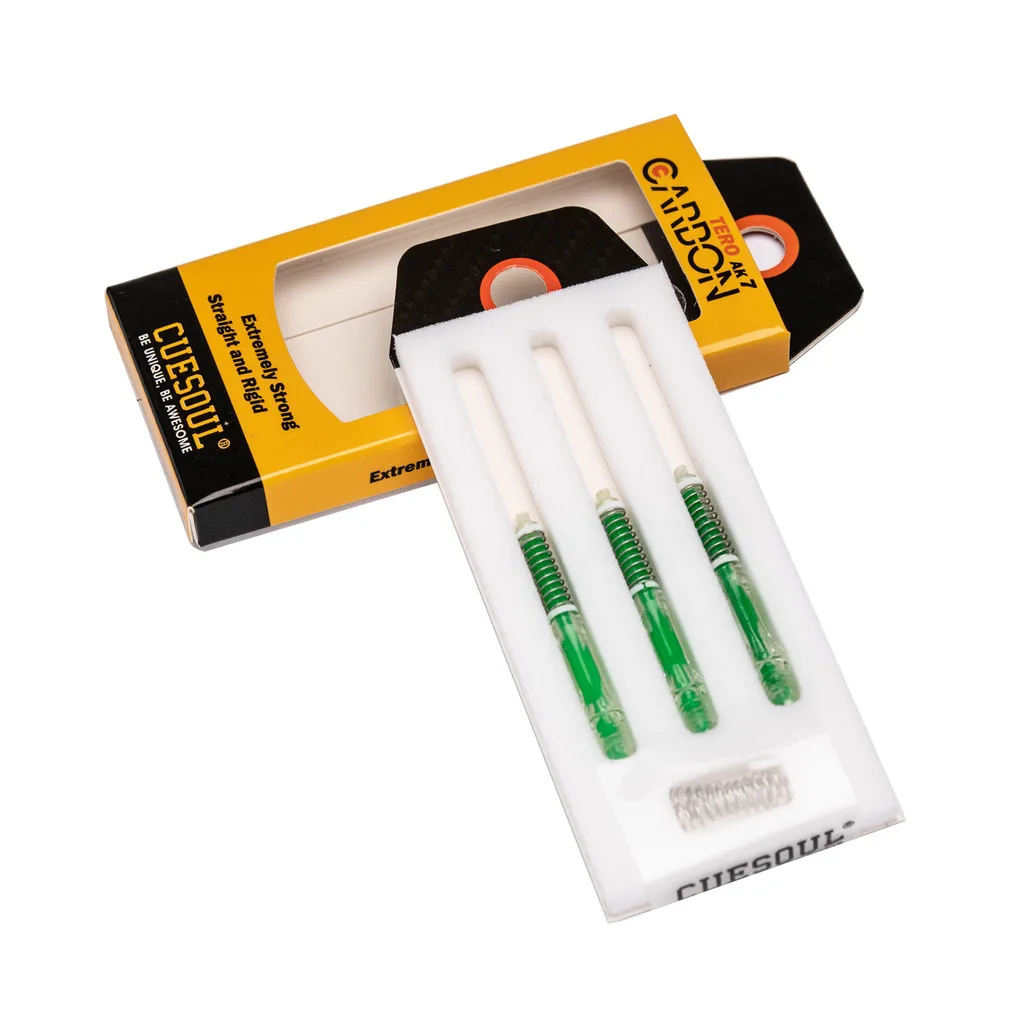 CUESOUL TERO AK7 مهاوي/ جذع رمي السهام الكربونية، نحيف، تلسكوبي مدمج - أخضر، مجموعة من 3 قطع #1