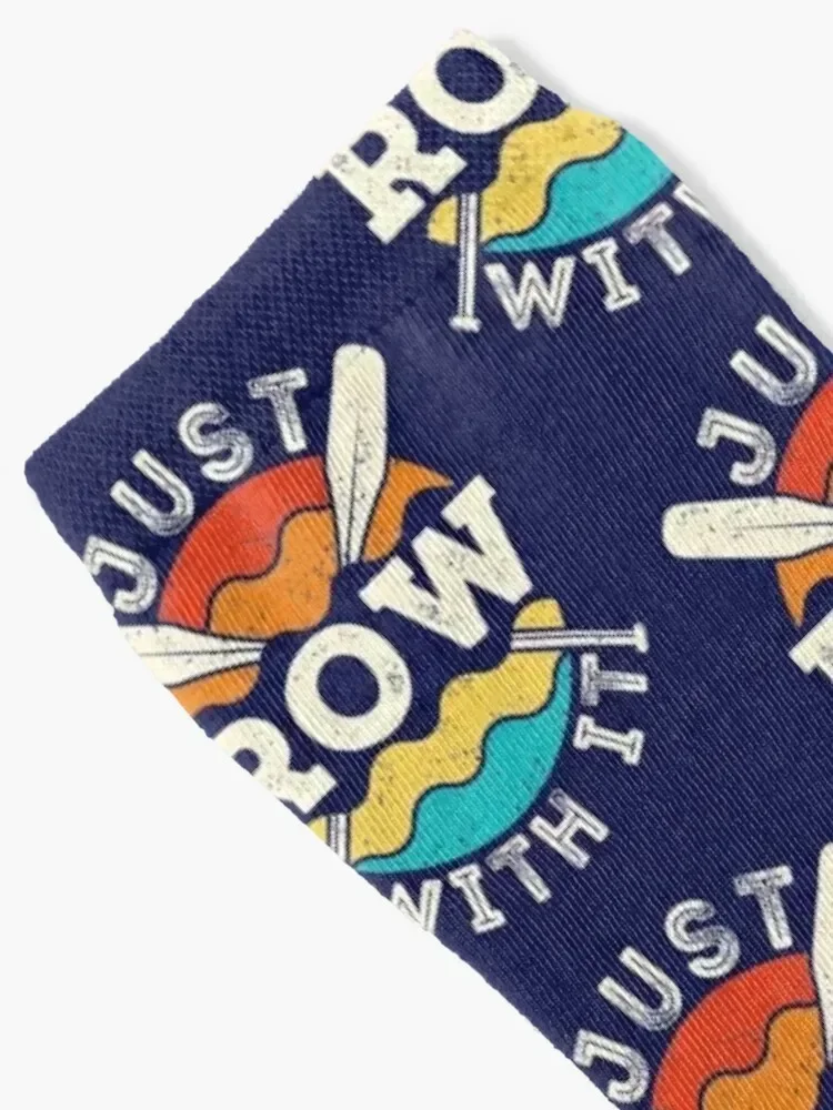 Just Row with It Rowing Rower Crew Team Oars Socks sports and leisure designer brand Novelties aesthetic Girl'S Socks Men's
