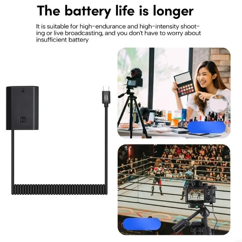 FZ100 Dummy Battery Power Adapter USB Type-C PD Triggers Simulated Battery 193A