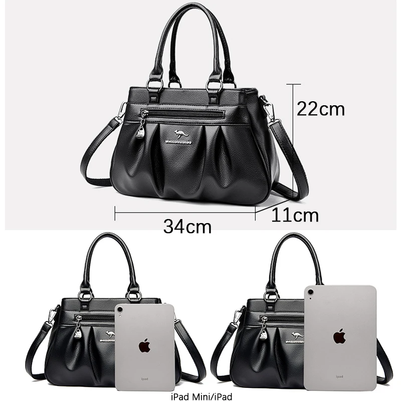 Brand Luxury Handbags Women Bag Designer Super Quality Leather Handbags Casual Tote Bag Ladies Shoulder Crossbody Bag For Female