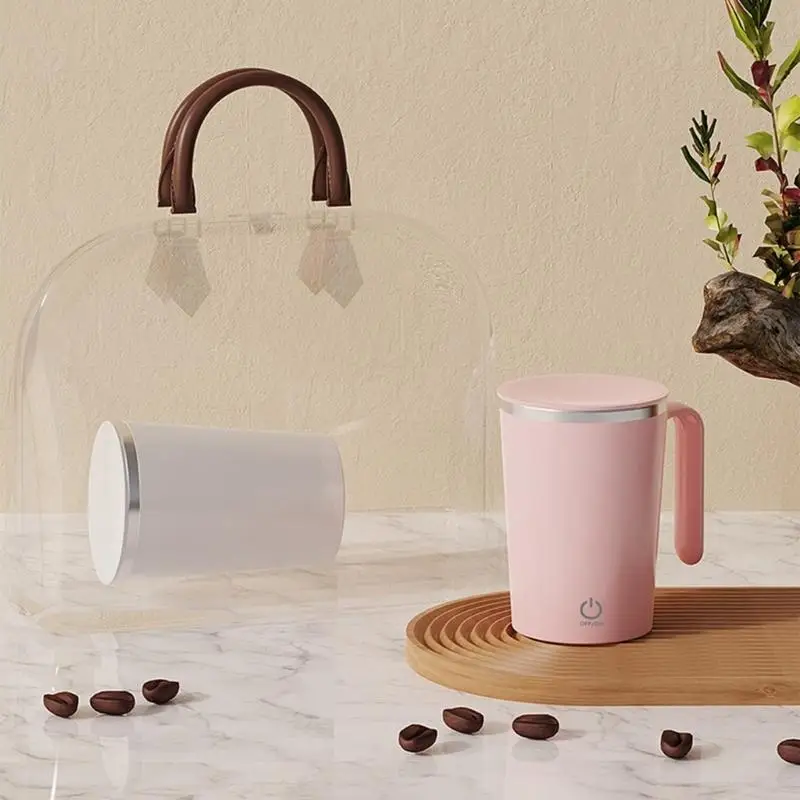 E8BD Automatic Stirring Coffee Mug Lazy Milkshake Rotating Cup Mixing Cups Home Office Mixer Water Cup for Women Men