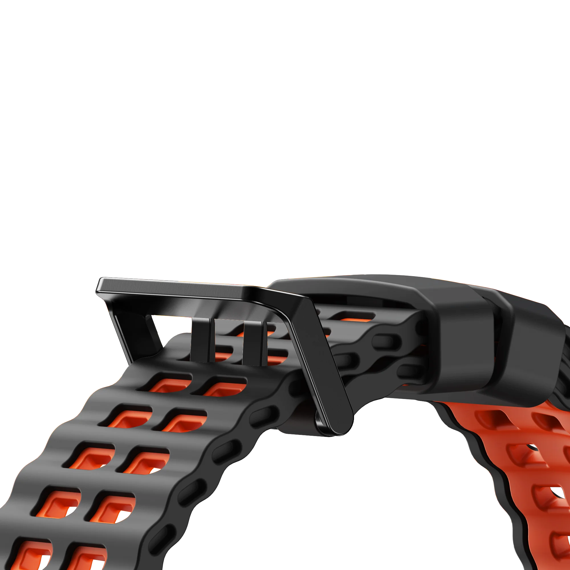 Marine Two‑Tone Quick‑Release Silicone Watch Strap 316SS Buckle For Garmin Fenix 5‑8, Tactix, Epix Pro, Instinct