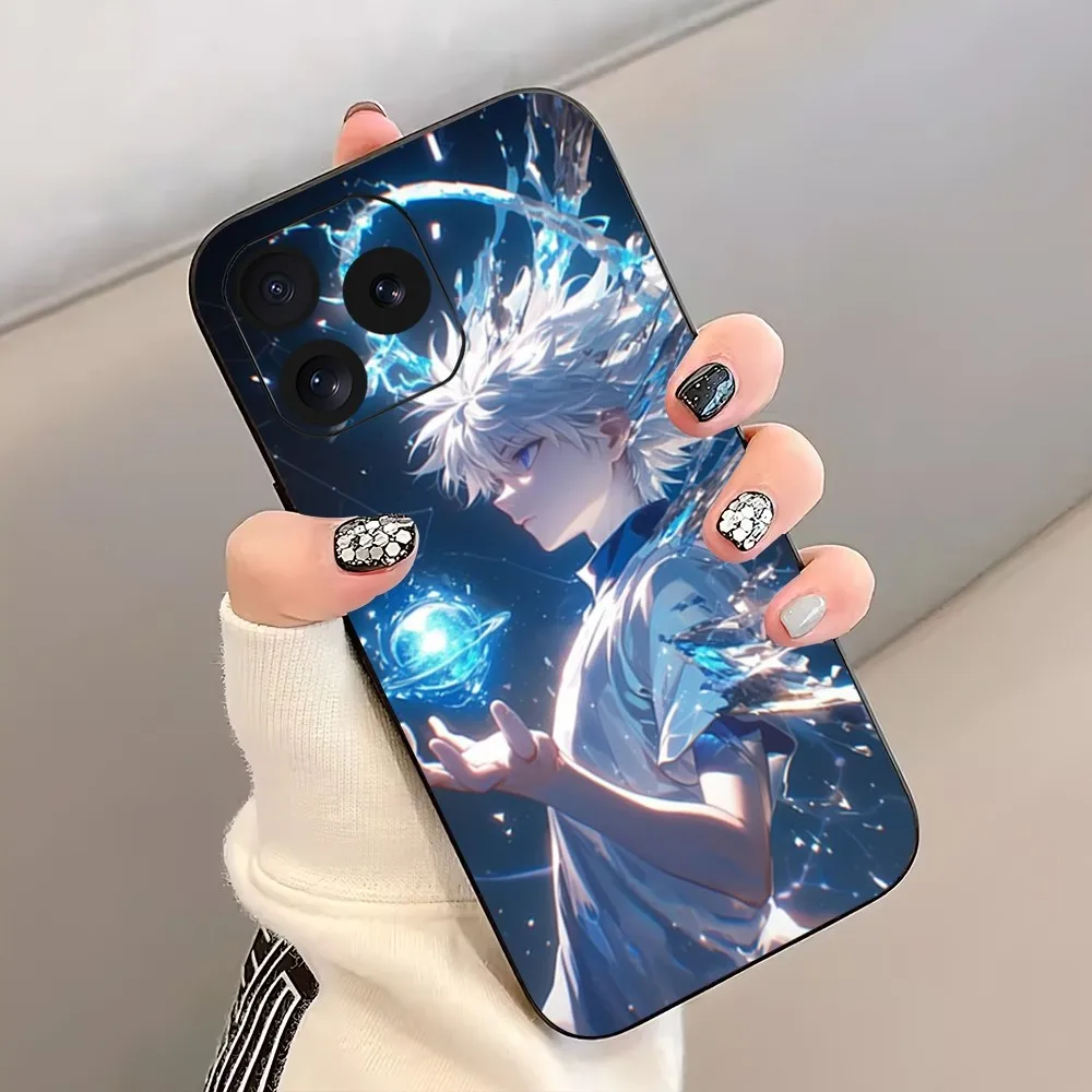 Anime hisoka caçador x caçadores caso de telefone para iphone 8 11 12 13 pro 14 15 mini x xr xs max plus escudo