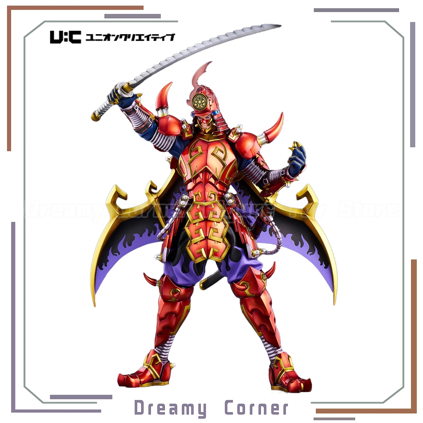 

【В наличии】UnionCreative Yu-Gi-Oh! Коллекция Monster Legendary Six Samurai - фигурка Shi En, игрушки и коллекция анимационных моделей