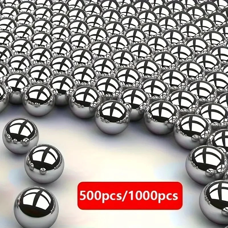 500/1000 Pcs/Lot 6mm Steel Balls Slingshot Hunting High-carbon Steel Slingshot Balls Catapult Slingshot Hitting Ammo Steel