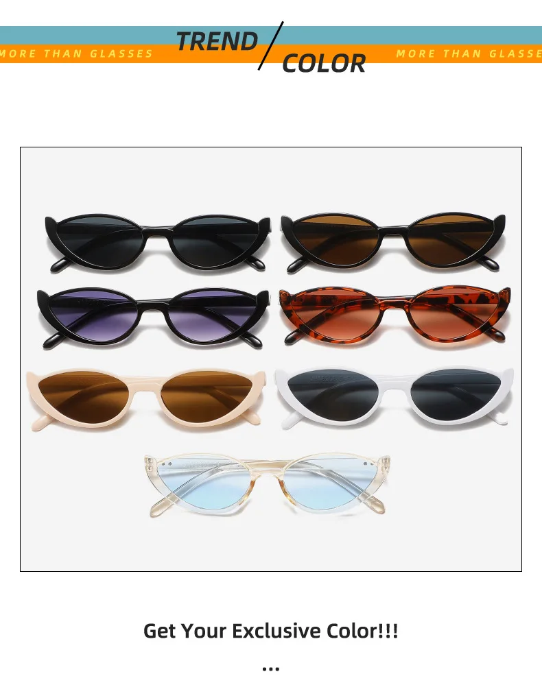 Vintage Dreieck Cat Eye Frauen Sonnenbrille Persönlichkeit PC Rahmen Harz Objektiv Reise Brillen Angeln Gläser Reiten Brille – Detail 3
