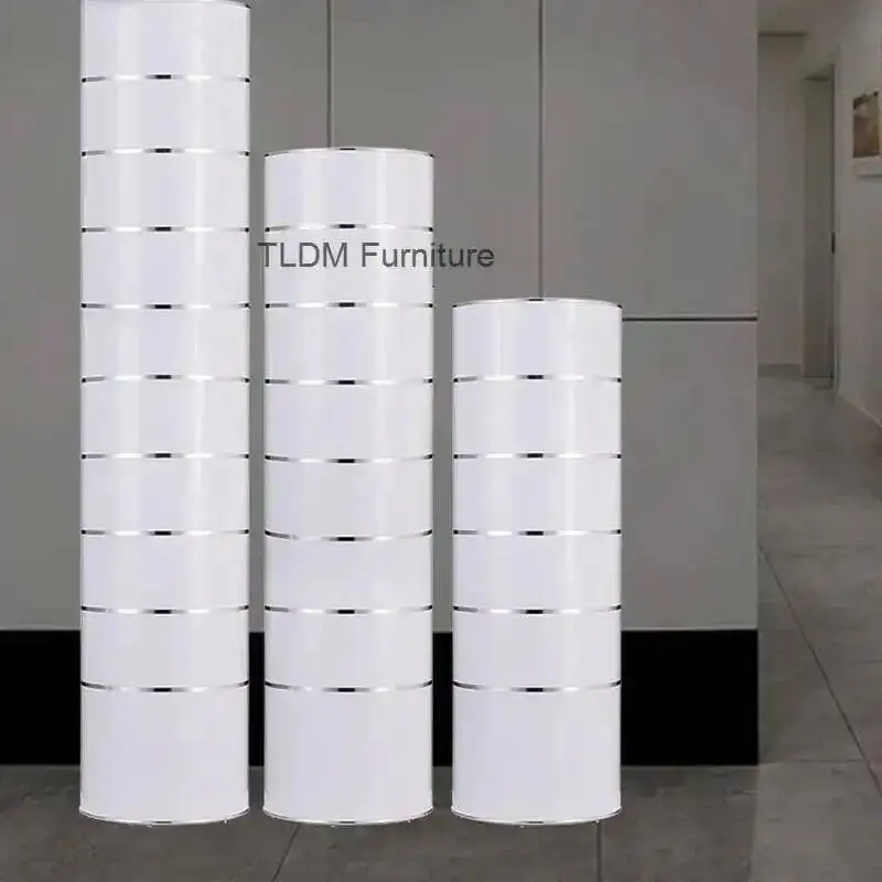 

Cylindrical Rotating Shoe Cabinets Creative Doorway 360-degree Shoe Racks Home Furniture Space Saving Vertical Storage Cabinet H