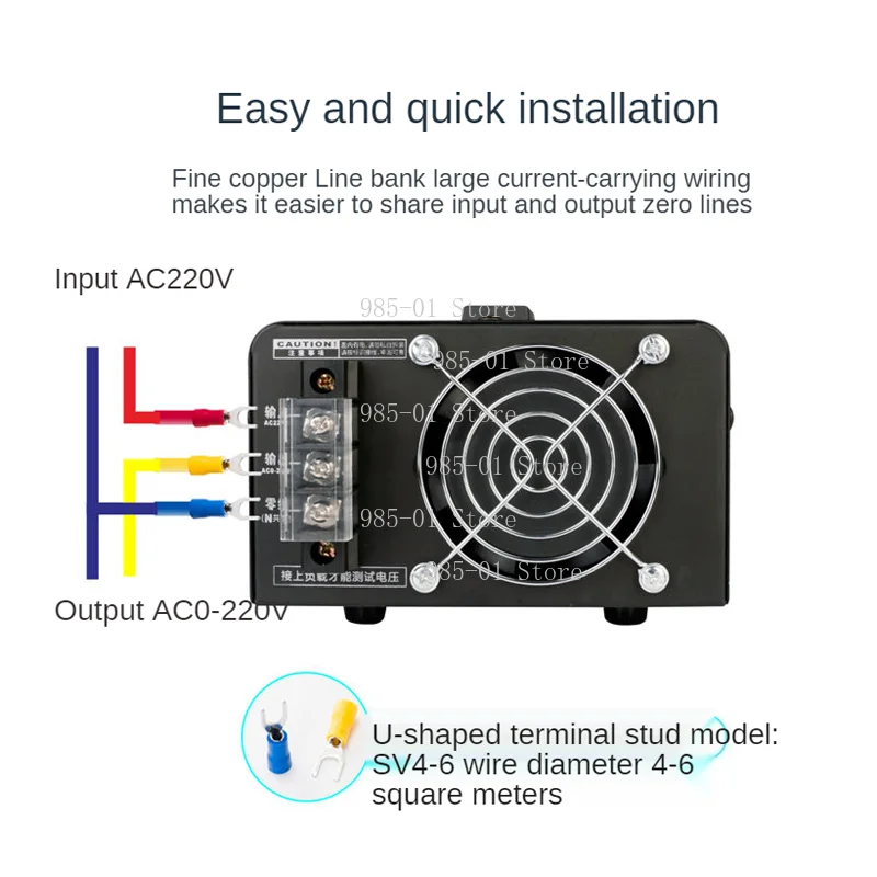 SSR-100A Single Phase Silicon Controlled Voltage Regulator, AC 220V 100A Solid State Regulator
