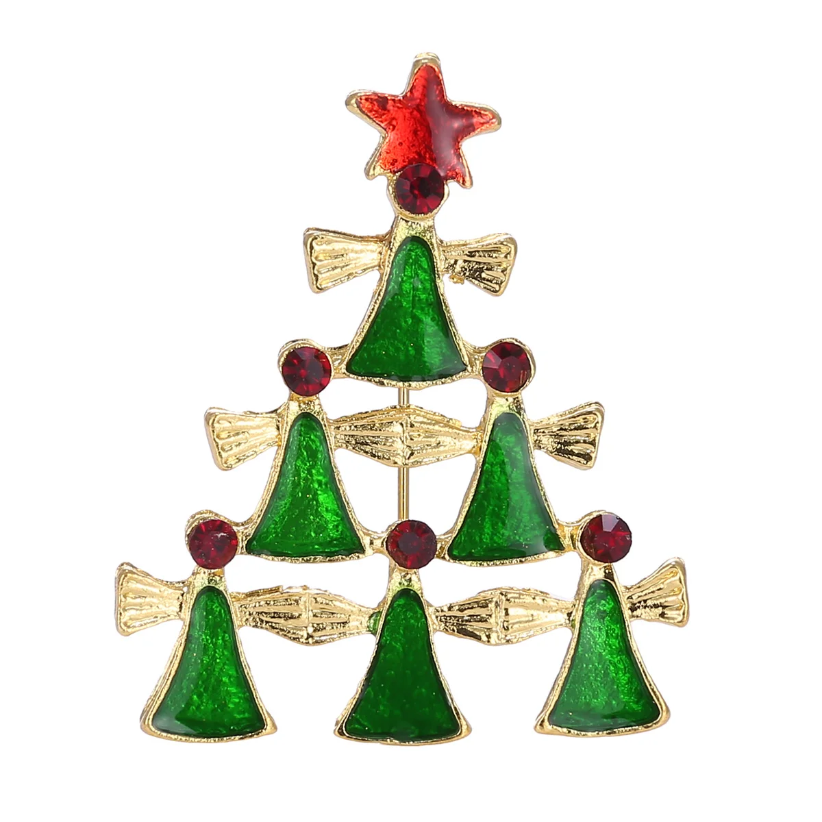 Rinhoo Musik Engel Fee Broschen für Frauen Vintage weiße Engels flügel Weihnachts figur Emaille Pins Neujahr Geschenke Weihnachts schmuck – Detail 7