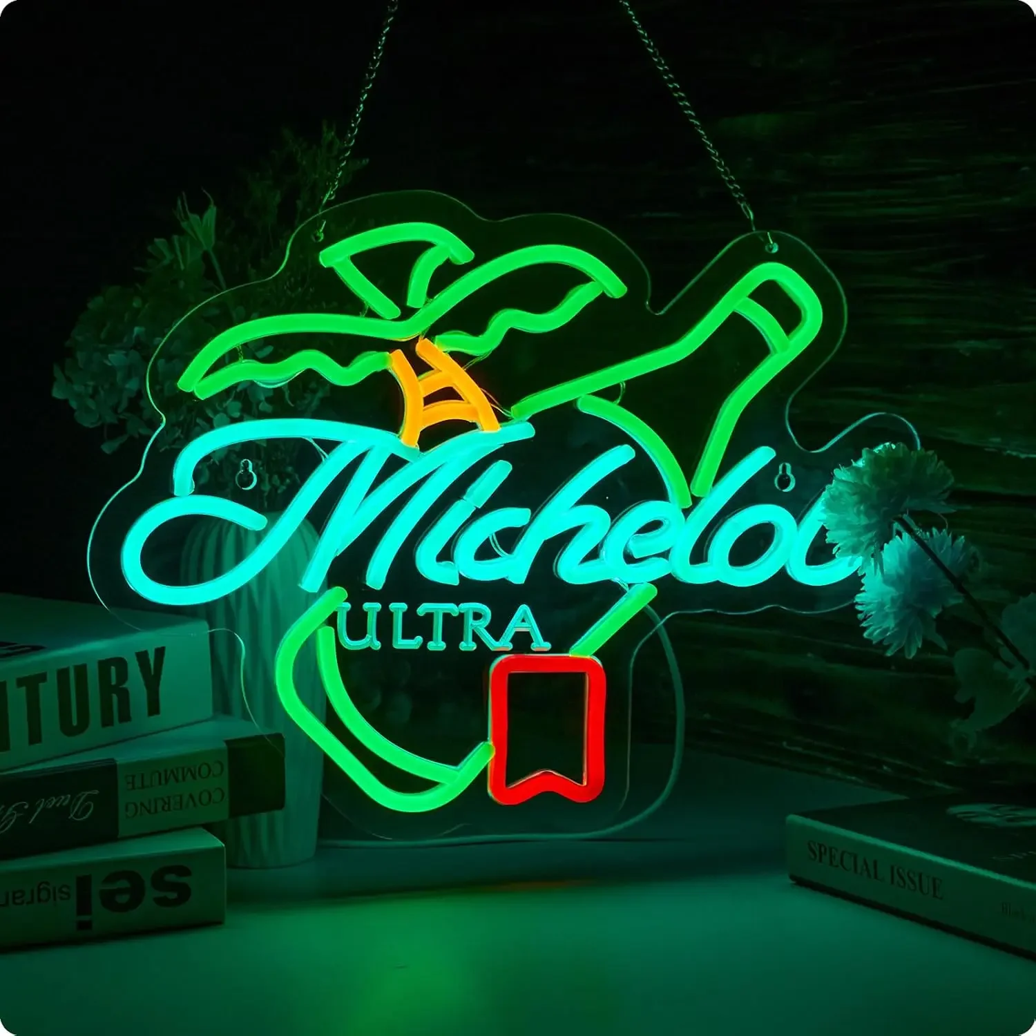 Modelo Ultra Neon Sign Sombrero LED Wall Art USB Powered Mexican Beer Decor Bar Man Cave Game Room Party Gift Hanging Light