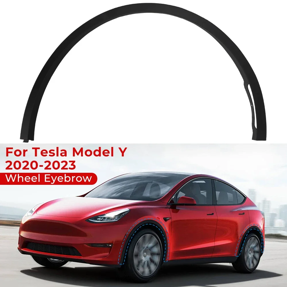 For Tesla Model Y Flares Wheel Arch  Anti-collision Strips Mudguard Lip Protector Cover Auto Accessories 1494185 1494186 1494161