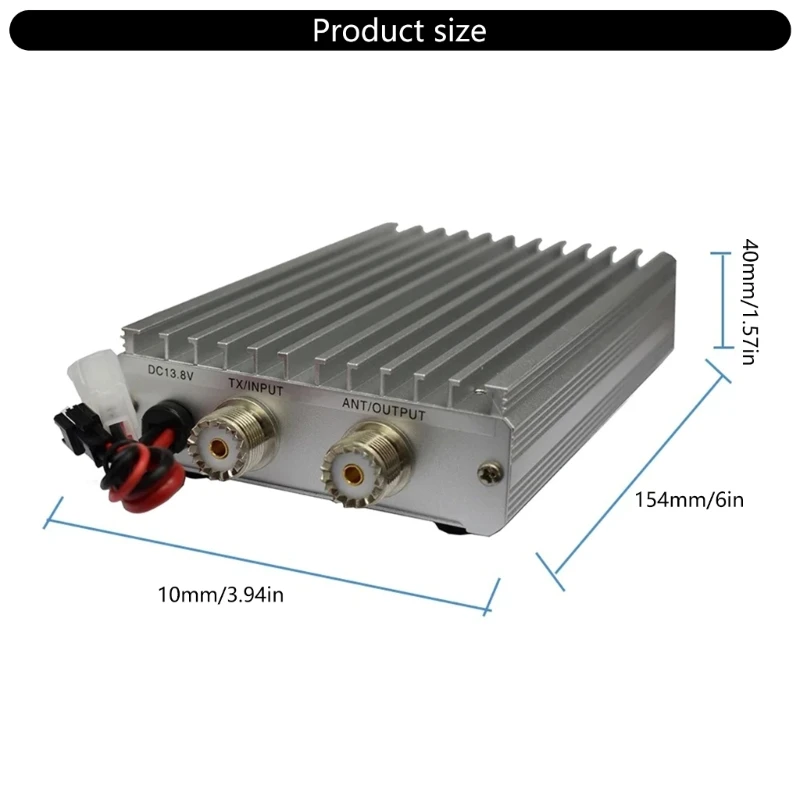 MX-P50M Shortwave Radio Amplifier 45W عرض LED لـ FT817 IC703