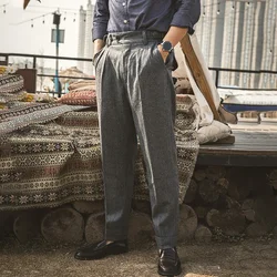 Red Tornado HBT Woolen Gurkha Pants Vintage Style Mens Casual Trousers Loose Fit