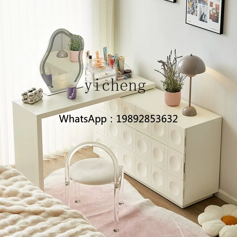 

J-3 dresser chest integrated small apartment simple bedroom makeup table bedside table desk