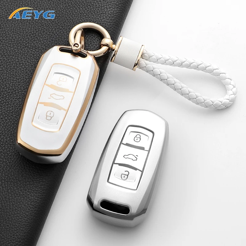 New Fashion Soft TPU Car Key Case Cover Shell For Geely Atlas Boyue NL3 EX7 Emgrand X7 EmgrandX7 SUV GT GC9 Borui Accessories - Image 4