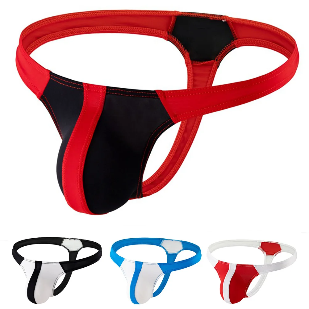 男性用シームレスセクシーTバックGストリングシースルー通気性メンズパンティー快適な下着カラーマッチング