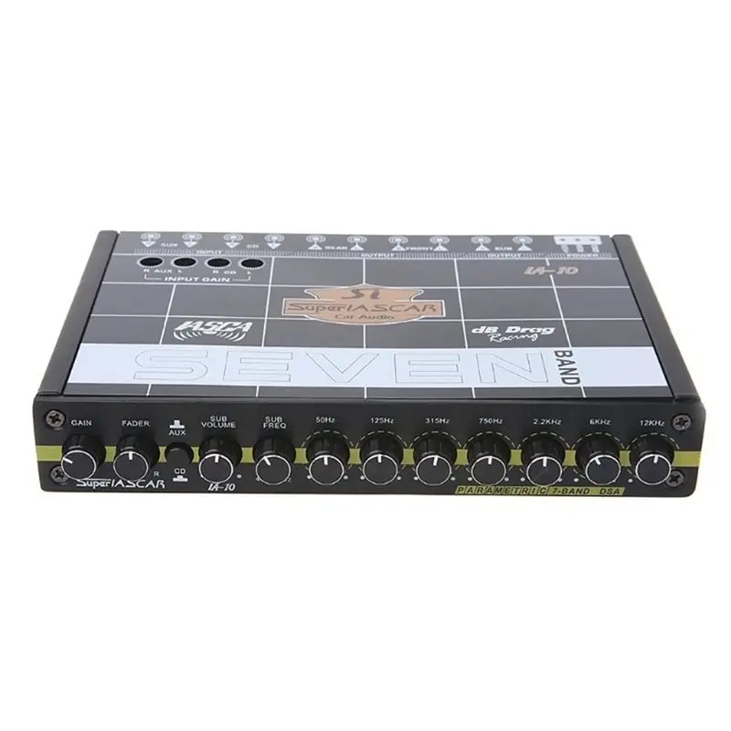 AEA7-Car Audio 7 Band Equalizer Car Amplifier EQ Equalizer Class Fever Audio Car Tuner Universal