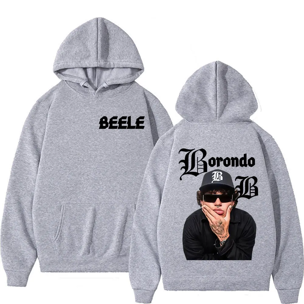 Rapper Beele Borondo Album Logo Graphic Sweatshirts Men Women Harajuku Vintage Hip Hop Punk Hoodie High Quality Oversized Hooded