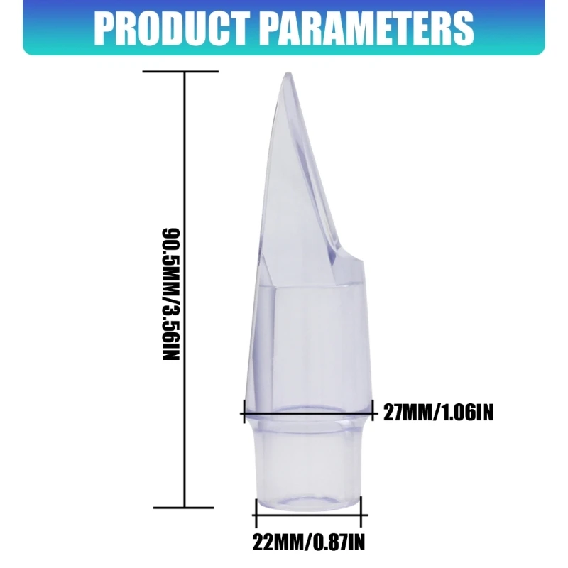 Professional Clear ABS Altos Saxophone Mouthpiece For Improved Sound